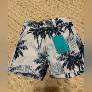 New Boys Posh peanut Russell popplin resort shorts